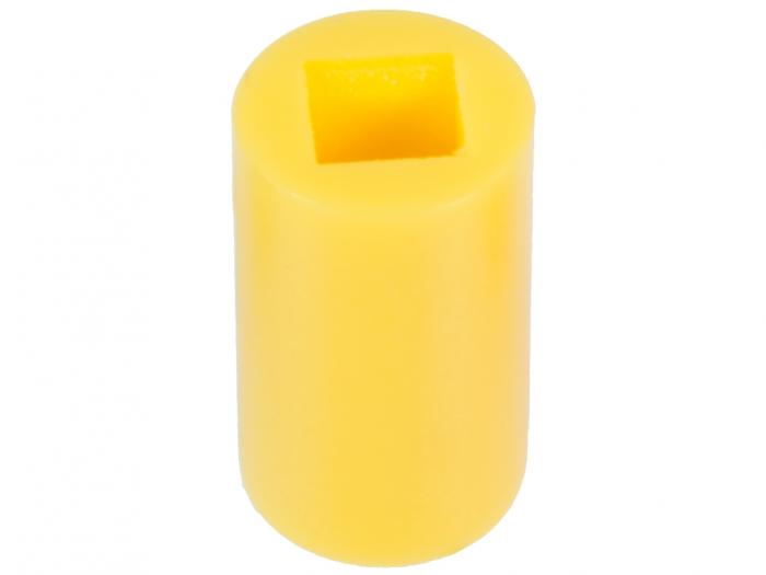 Cap for push button PCB 2-p - yellow @ electrokit