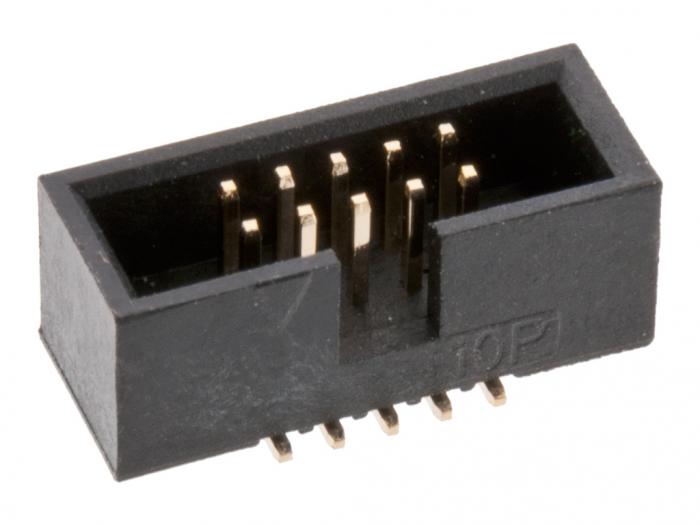 Pin header 1.27mm 10-pin SWD header @ electrokit (1 of 2)