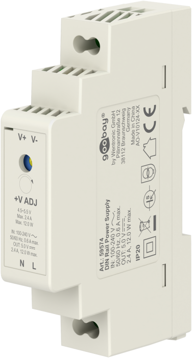 Power Supply 5V 2.4A 12W DIN-Rail @ electrokit (1 of 1)