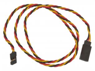 Servo extension cable twisted Hitec AWG22 24" @ electrokit