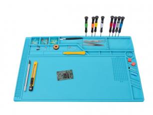 Silicone soldering mat ESD-safe 55x35cm @ electrokit