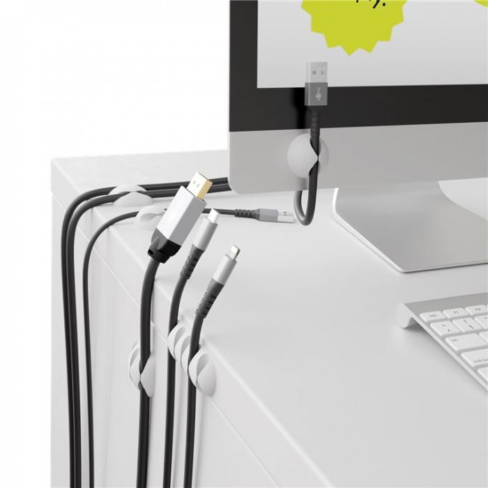 Cable management set white 5 pcs @ electrokit (7 of 7)