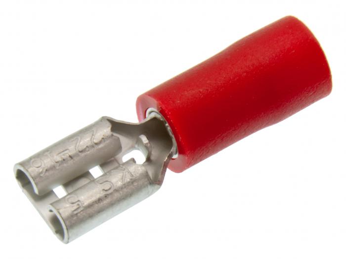 Blade receptacle 4.8x0.5mm red @ electrokit (1 of 1)