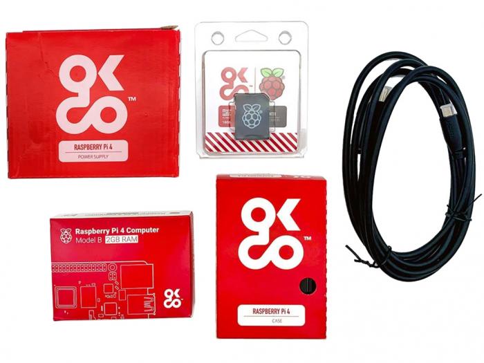 Raspberry Pi 4 2GB Basic Kit @ electrokit (1 av 1)