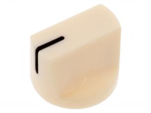 Knob creme ø19x15mm @ electrokit