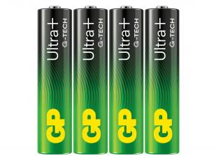 AAA / LR03 alkaline battery GP Ultra Plus 4-pack @ electrokit