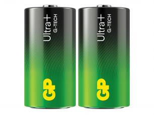 C / LR20 alkaline battery GP Ultra Plus 2-pack @ electrokit