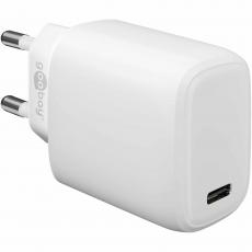 USB-C PD charger 20W 3A white @ electrokit