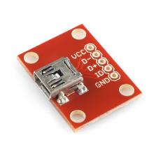 USB miniB breakout board @ electrokit