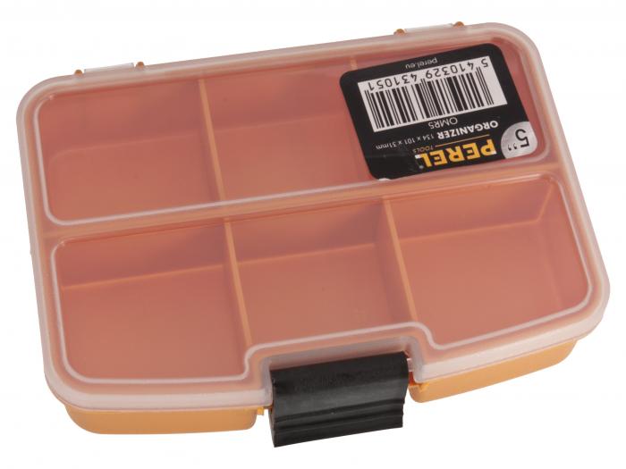 Storage box 134 x 101 x 31mm 6 compartments @ electrokit (1 of 2)