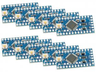 Utvecklingskort ATMEGA328P Pro Mini 5V-kompatibelt - 10-pack @ electrokit