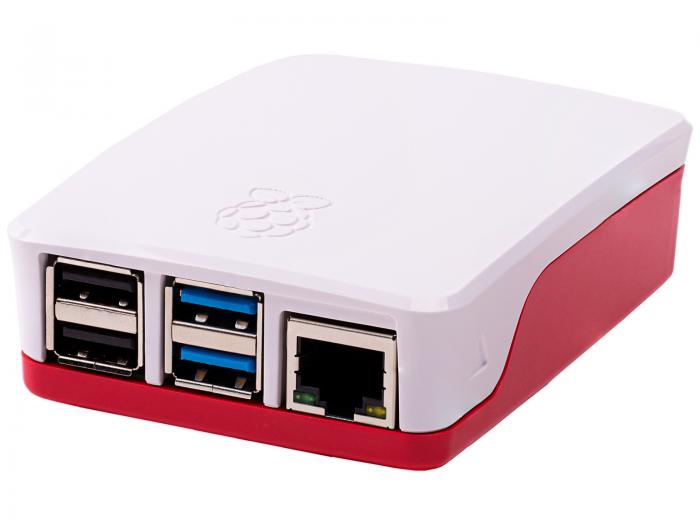 Raspberry Pi 4 official case red/white @ electrokit (2 of 4)