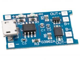 Battery charger LiPo microUSB @ electrokit