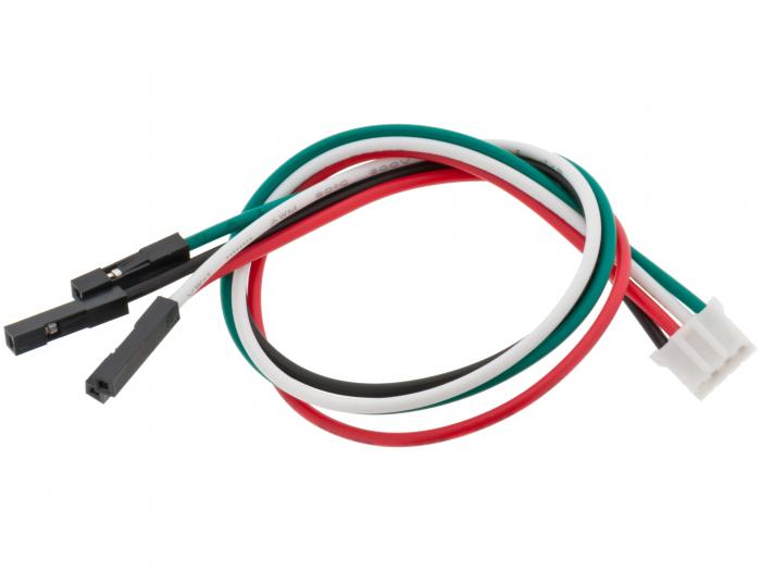 Kabel med JST-PH 2.0mm 4-pol hona / 0.64mm hylsor 200mm @ electrokit (1 av 1)