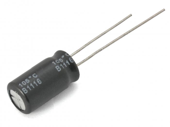 El.lyt 100uF 35V 105C 8x11mm @ electrokit (1 av 1)