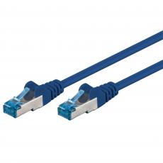 S/FTP Cat6a nätverkskabel 2m blå LSZH Cu @ electrokit