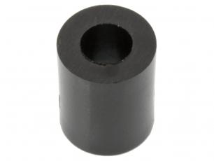 Spacer M4 10mm plastic black @ electrokit