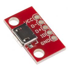 Micro-USB breakout board @ electrokit