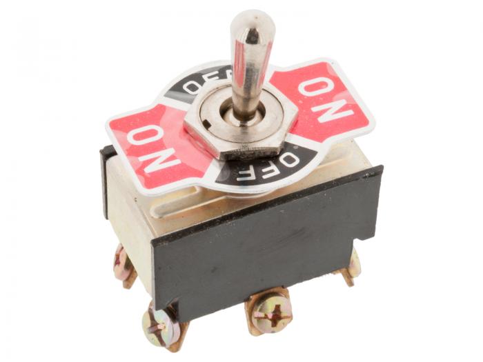Toggle switch 2-pole on-off-on with sign @ electrokit (1 of 2)