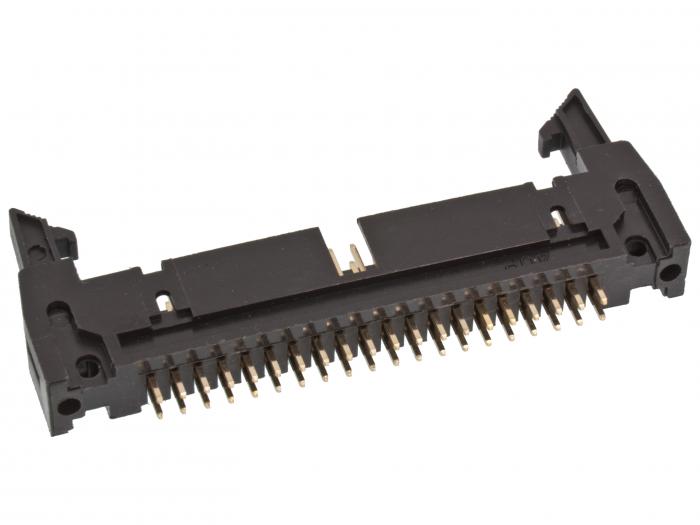 IDC box header PCB 40-p with long ejector 2.54mm @ electrokit (2 of 2)