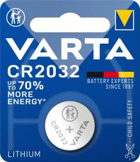 CR2032 battery lithium 3V Varta @ electrokit