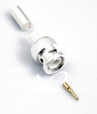 BNC plug crimp RG58 silver @ electrokit