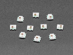 LED SMD2020 RGB addressable WS2812B - 10-pack @ electrokit