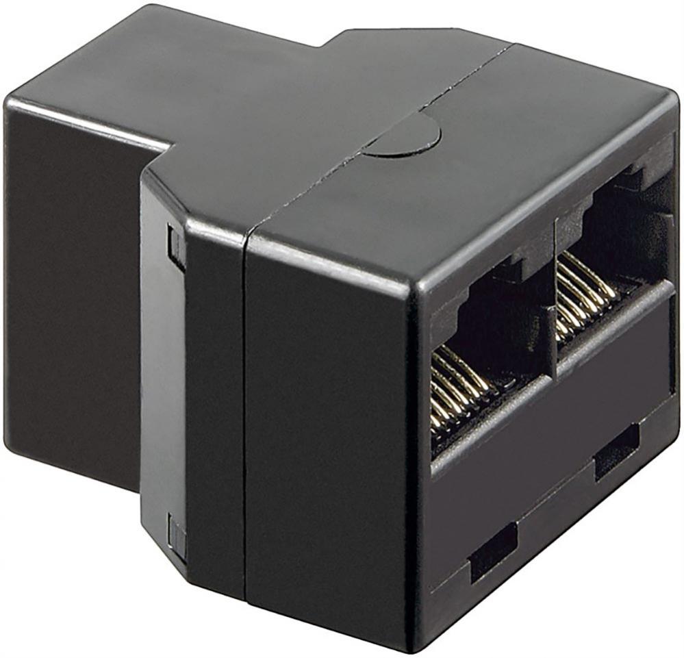 Buy RJ45 T-splitter straight F-F-F at the right price @ electrokit