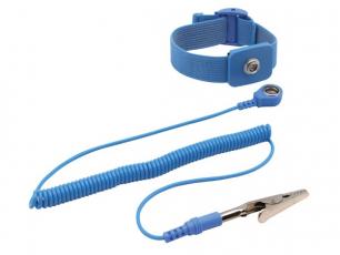 Bracelet ESD blue elastic @ electrokit