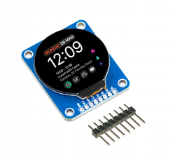 1.28" Round LCD breakout @ electrokit