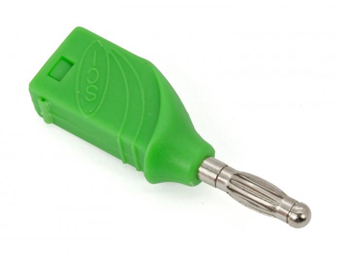 Banana plug 4mm stackable green @ electrokit (1 of 2)