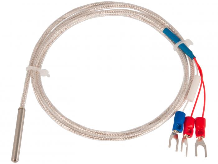 Platinum RTD Sensor - PT100 - 3-wire 1m @ electrokit (1 av 1)
