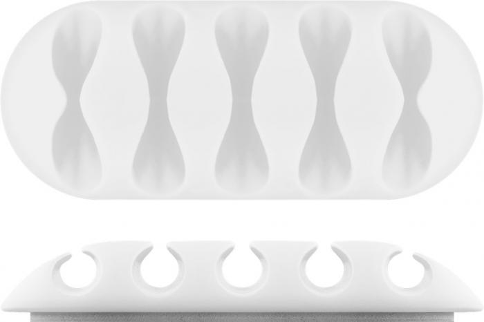 Cable management set white 5 pcs @ electrokit (6 of 7)