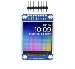 1.54" LCD monterad på kort @ electrokit