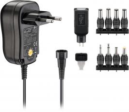 Adjustable power supply 3-12V 12W 1A @ electrokit