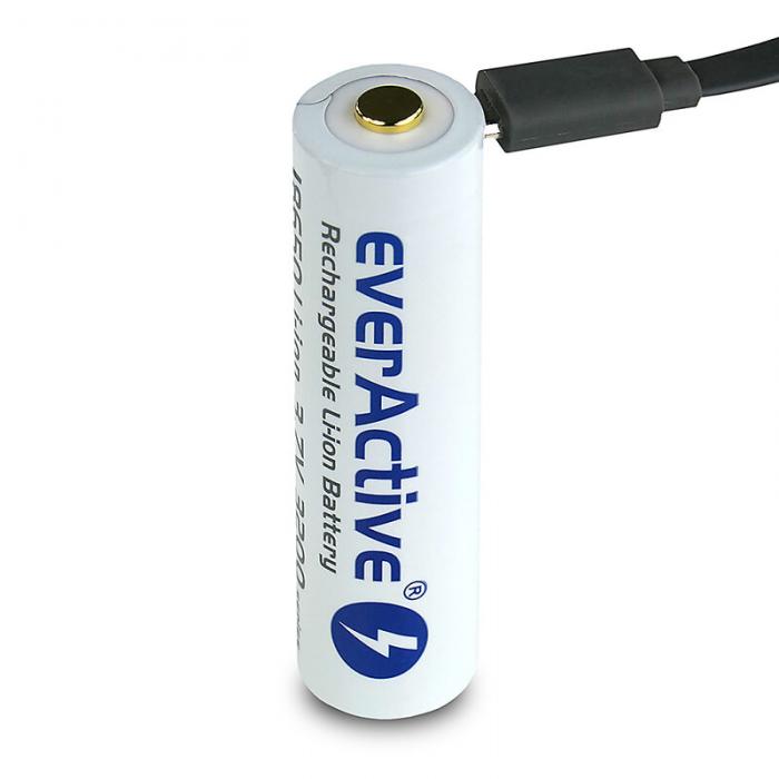 Batteri Li-Ion 18650 3.7V 3200mAh micro-USB-laddning @ electrokit (1 av 7)
