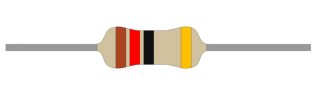 Resistor carbon film 0.25W 12ohm (12R) @ electrokit