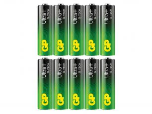 Batteri 1.5V LR6 / AA GP Ultra Plus 10-pack @ electrokit