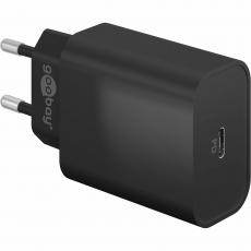 USB-C PD charger 45W black @ electrokit