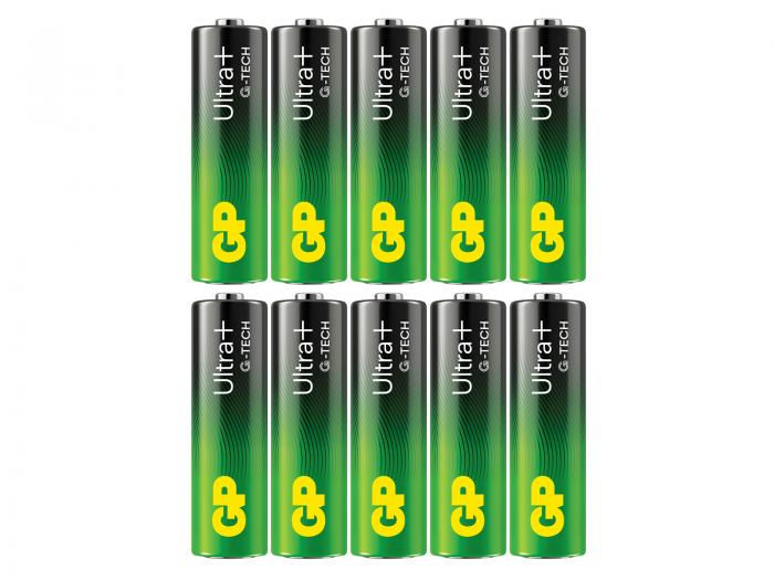 AA / LR6 alkaline battery GP Ultra Plus 10-pack @ electrokit (1 of 2)
