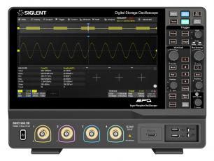 Oscilloskop 100MHz 4-kan 12-bit Siglent SDS1104X HD @ electrokit