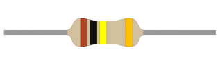 Resistor carbon film 0.25W 100kohm (100k) @ electrokit