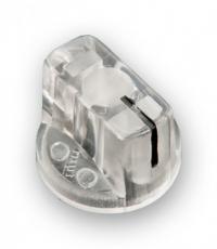 Knob clear ø19x15mm @ electrokit