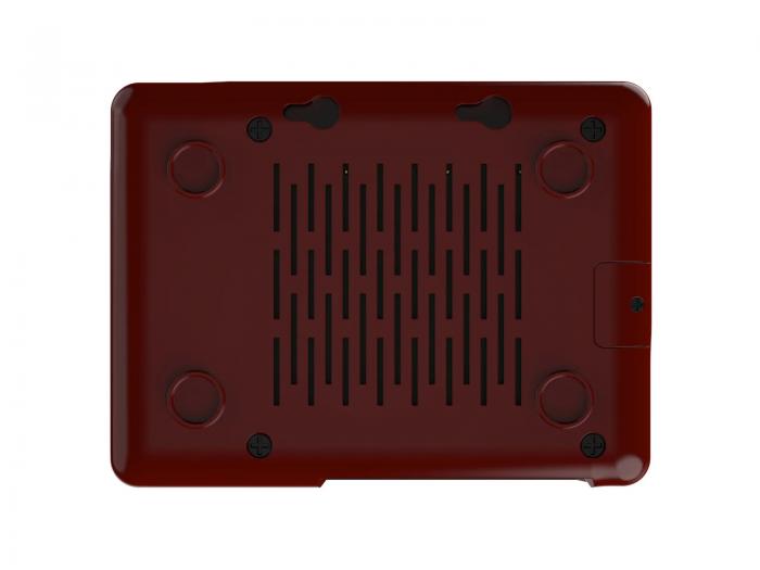 Argon NEO inbyggnadslåda för Raspberry Pi 5 svart/röd @ electrokit