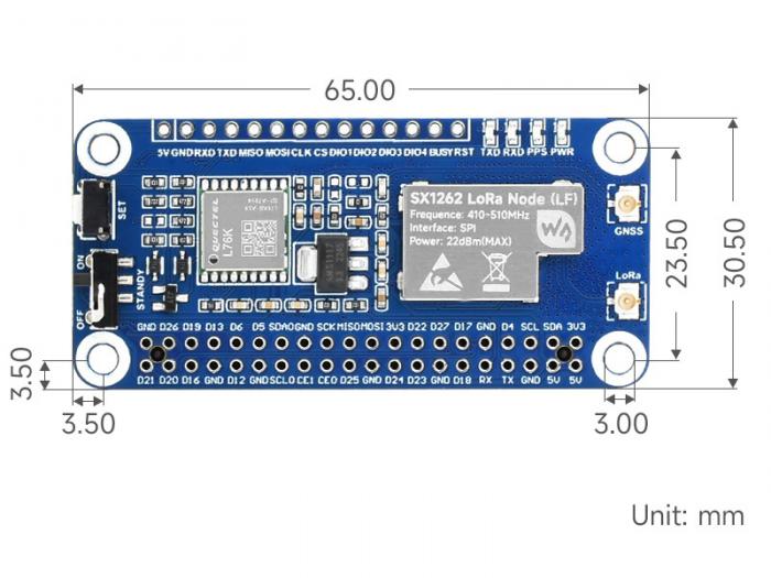 LoRaWAN 868MHz HAT fr Raspberry Pi @ electrokit (7 av 7)