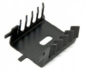 Heatsink TO-220/TO3P 30x25x13mm w. pins @ electrokit