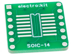 Adapter board SOIC-14 / TSSOP-14 @ electrokit