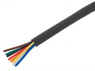 Flertrådig kabel oskärmad 8x 0.22mm² @ electrokit
