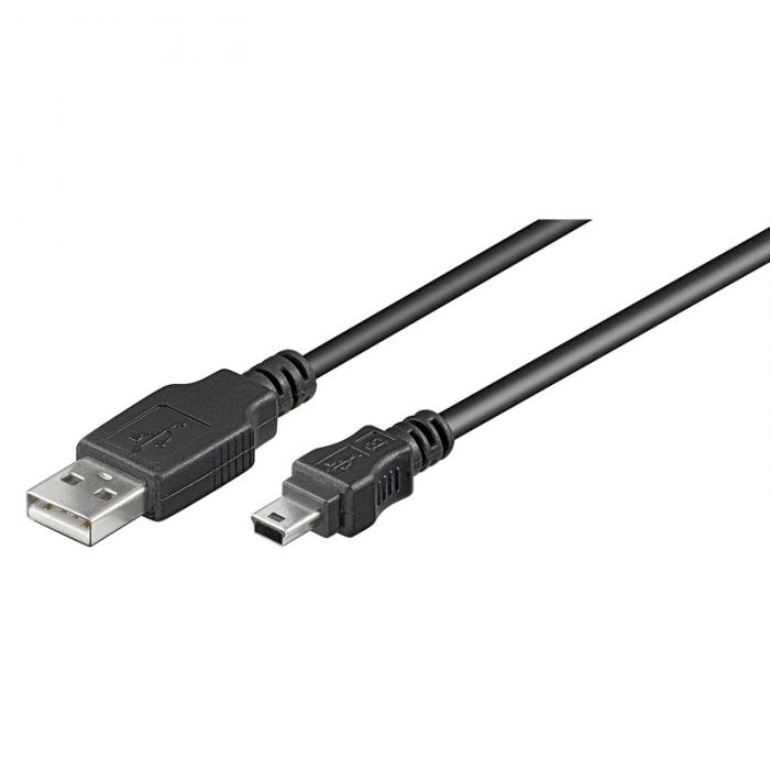 USB-cable A-male - mini B male 5m 5-pin @ electrokit (1 of 1)