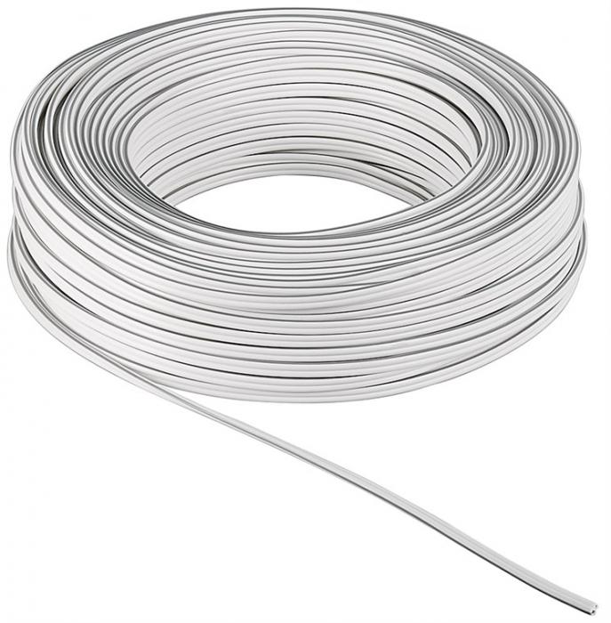 Câble Enceinte 100m 2x1,5mm² CCA Cuivre Blanc - Audiocâble Haute Qualité